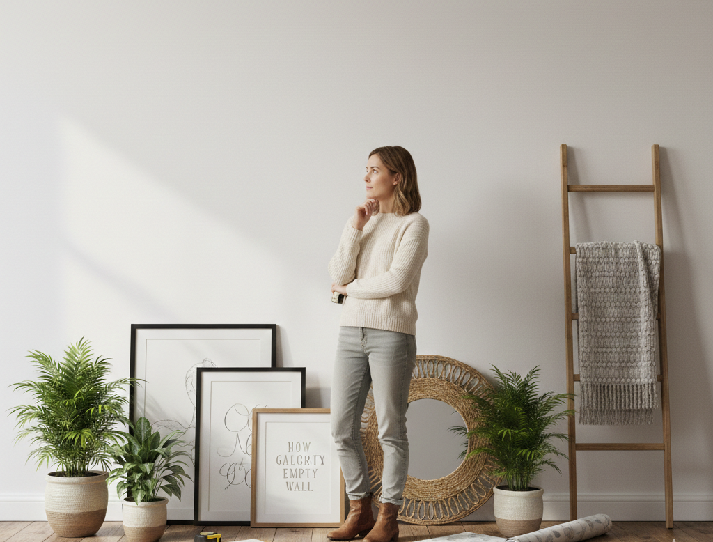 how to decorate an empty wall
