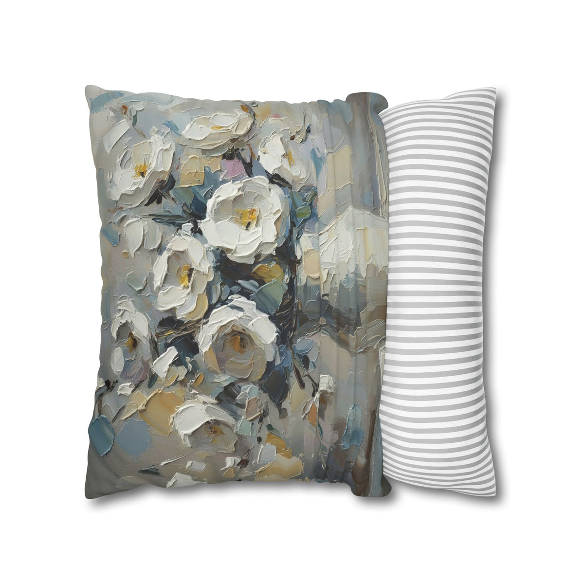 Copy of Windmill Faux Suede Pillowcase — Neutral Rustic Coastal Decorative Throw Pillow Cover