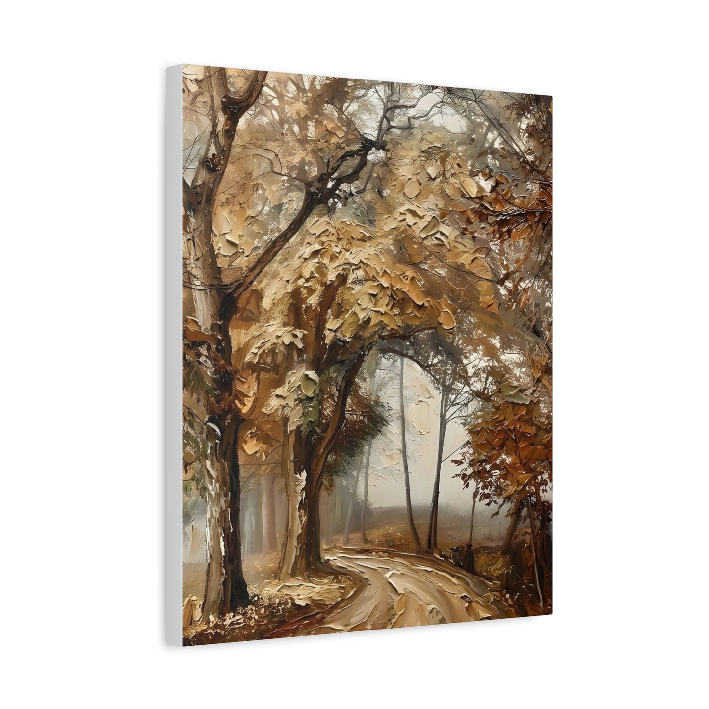 Fine Art Print of "Misty Woodland Trail" Wall Art Rustic Farmhouse Painting