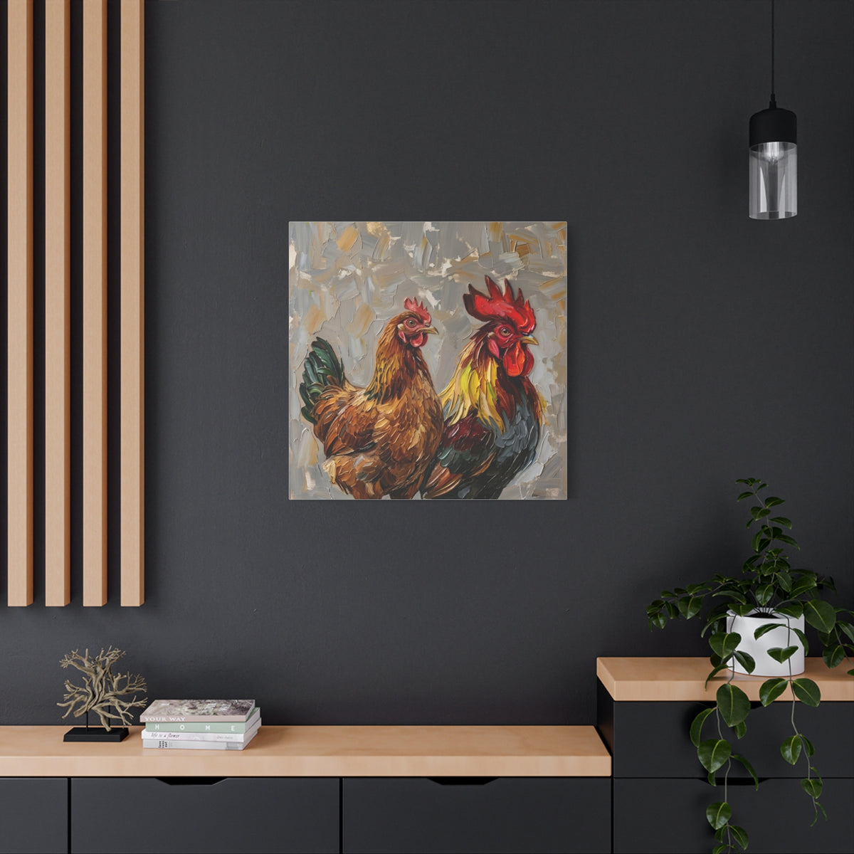 Fine Art Print "Farmyard Pair" Museum Supreme Quality