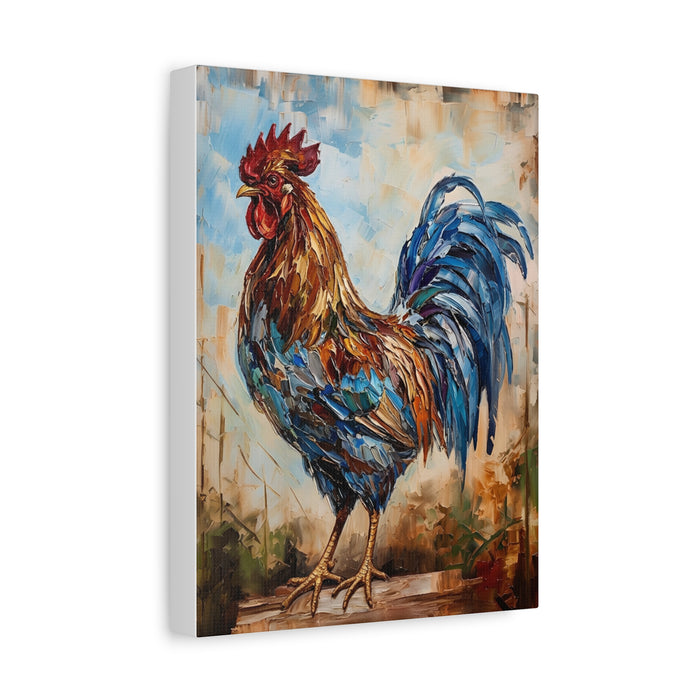 Fine Art Print "Bluecrest Rooster" Museum Supreme Quality