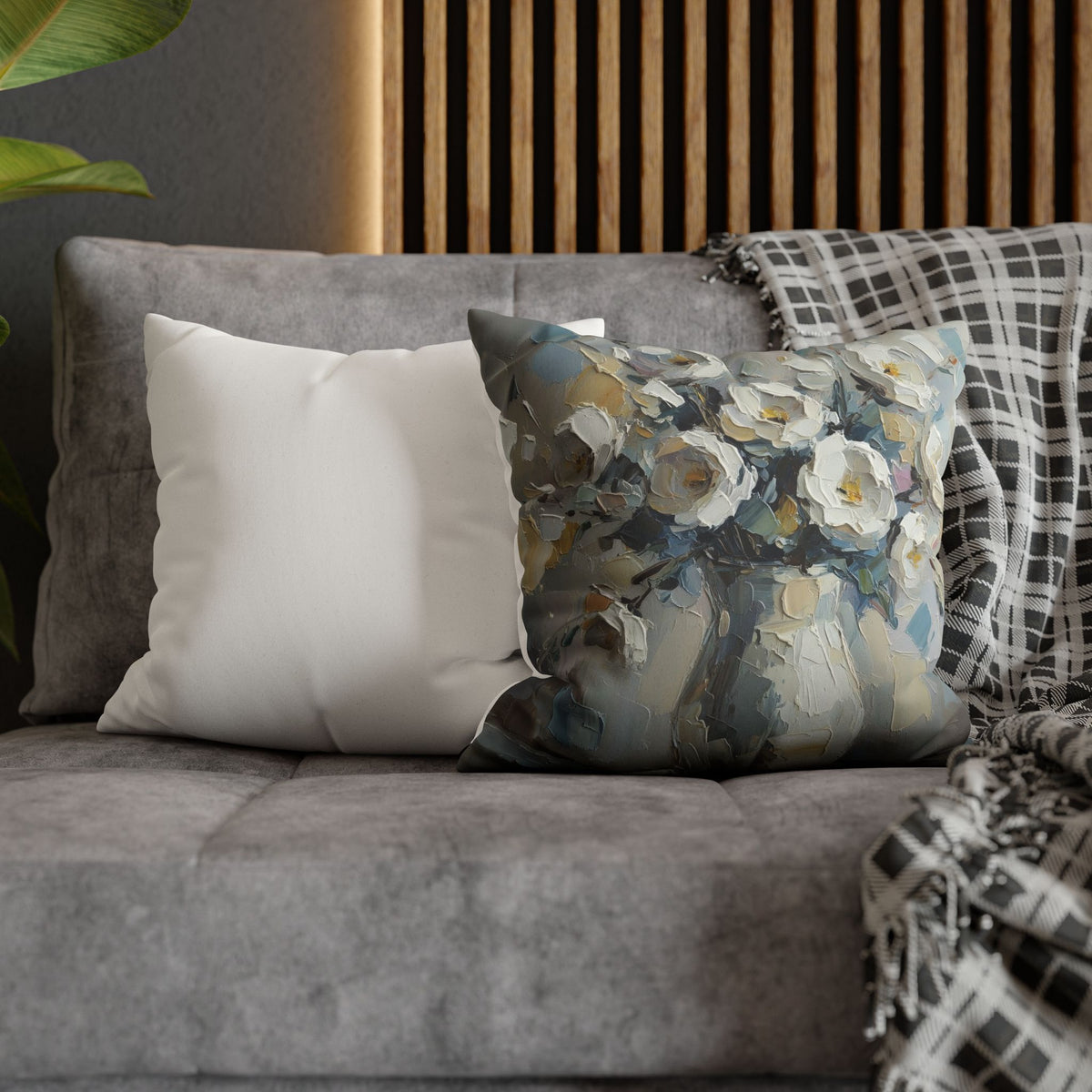 Copy of Windmill Faux Suede Pillowcase — Neutral Rustic Coastal Decorative Throw Pillow Cover