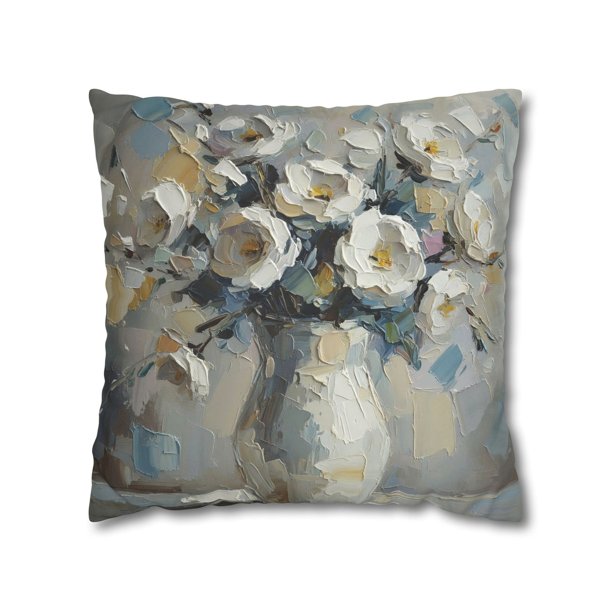 Copy of Windmill Faux Suede Pillowcase — Neutral Rustic Coastal Decorative Throw Pillow Cover