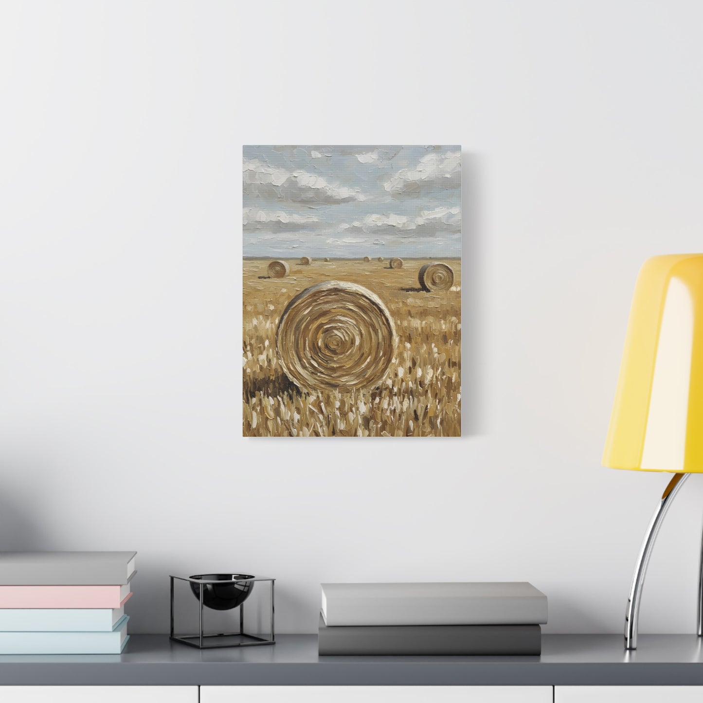 Fine Art Print of "Harvest Fields" Wall Art Rustic Farmhouse Painting