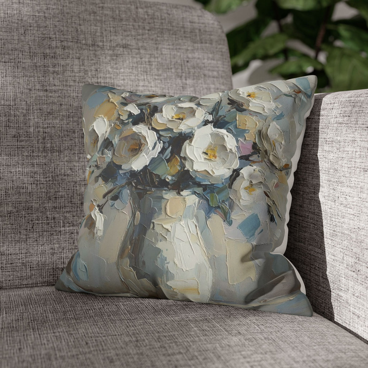 Copy of Windmill Faux Suede Pillowcase — Neutral Rustic Coastal Decorative Throw Pillow Cover
