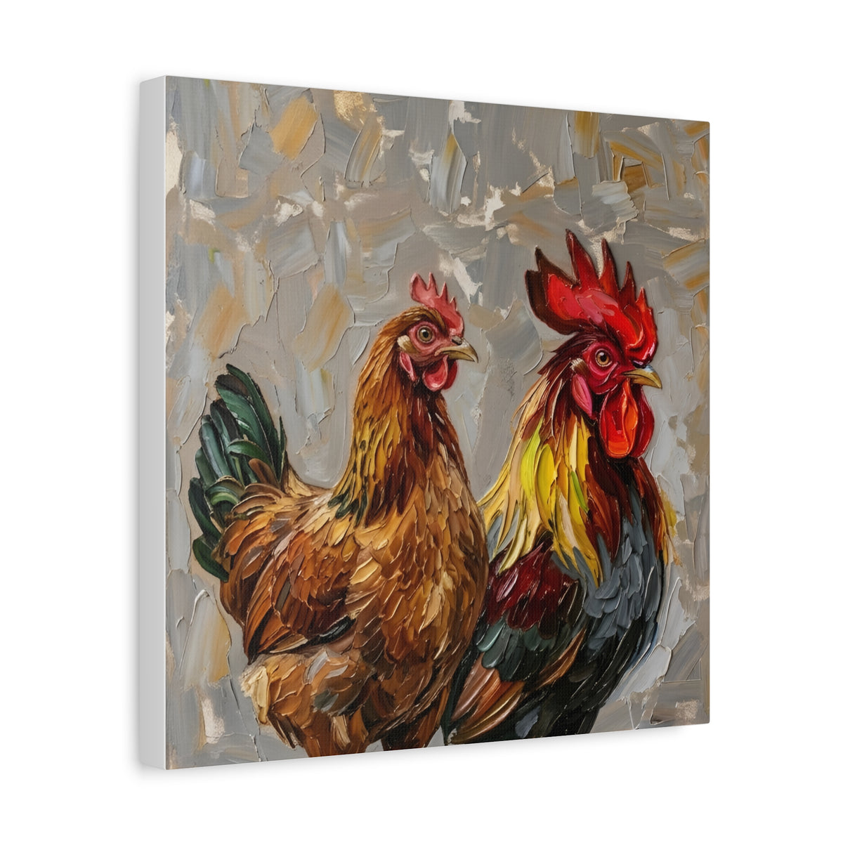 Fine Art Print "Farmyard Pair" Museum Supreme Quality
