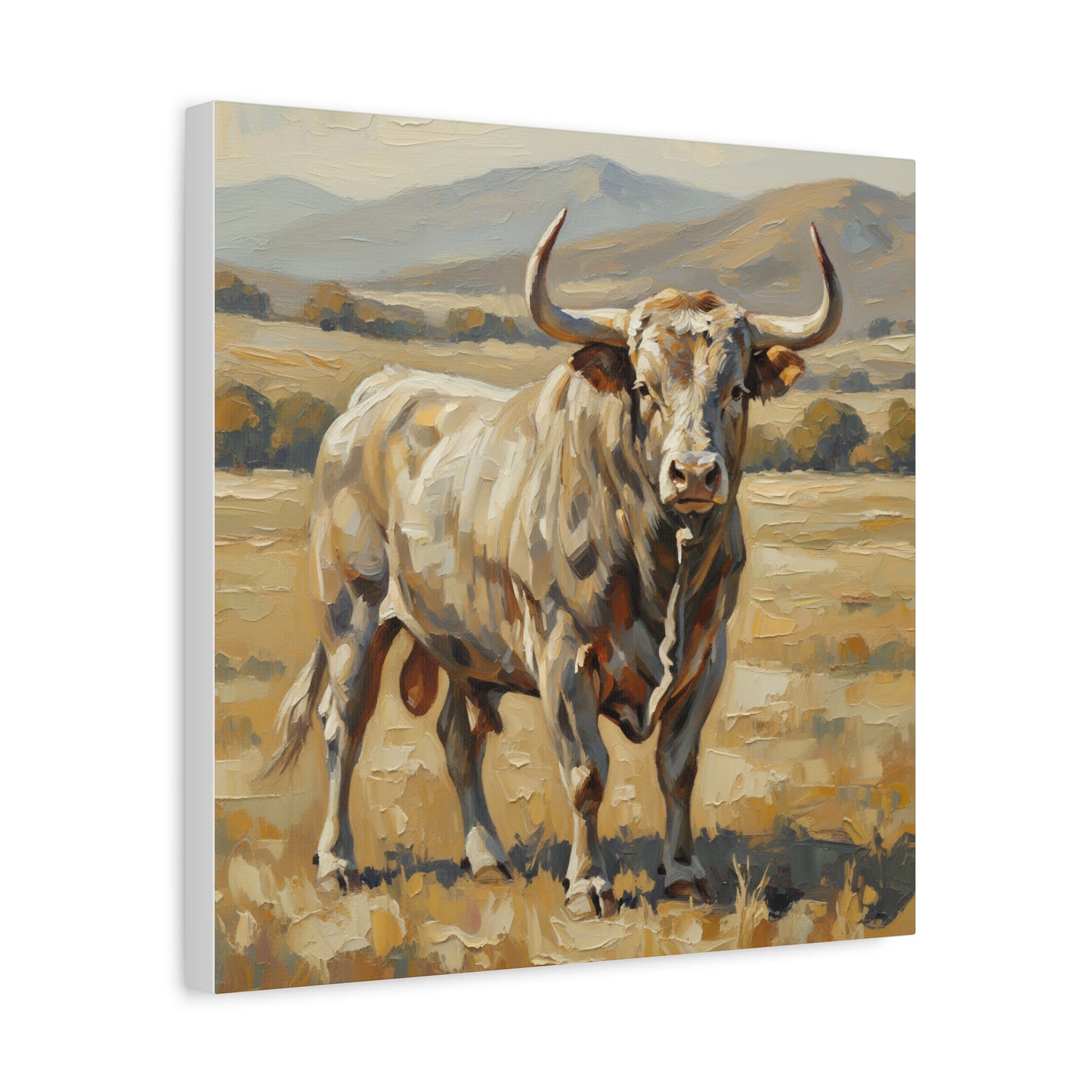 Fine Art Print of "The Bull" Wall Art Rustic Farmhouse Painting
