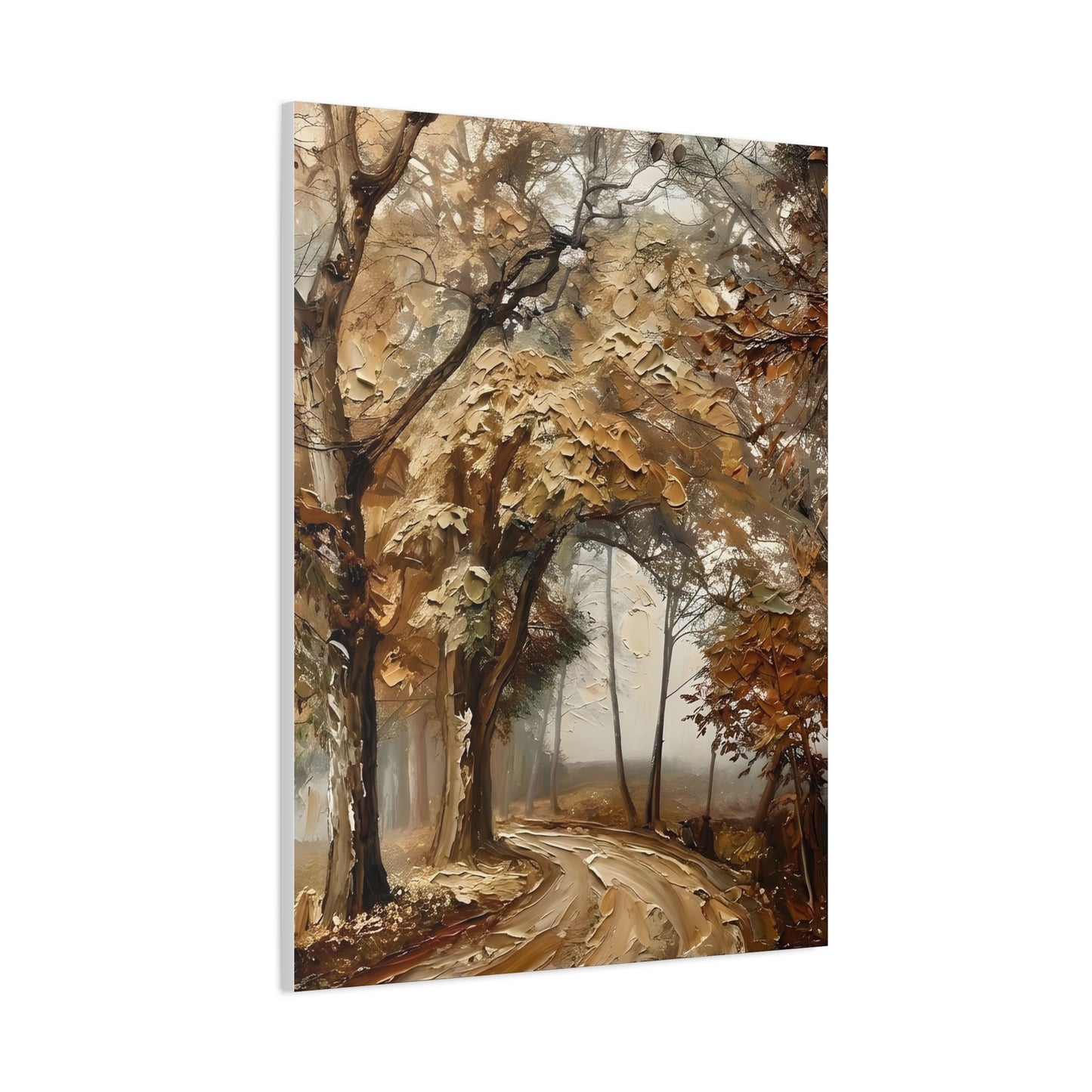 Fine Art Print of "Misty Woodland Trail" Wall Art Rustic Farmhouse Painting