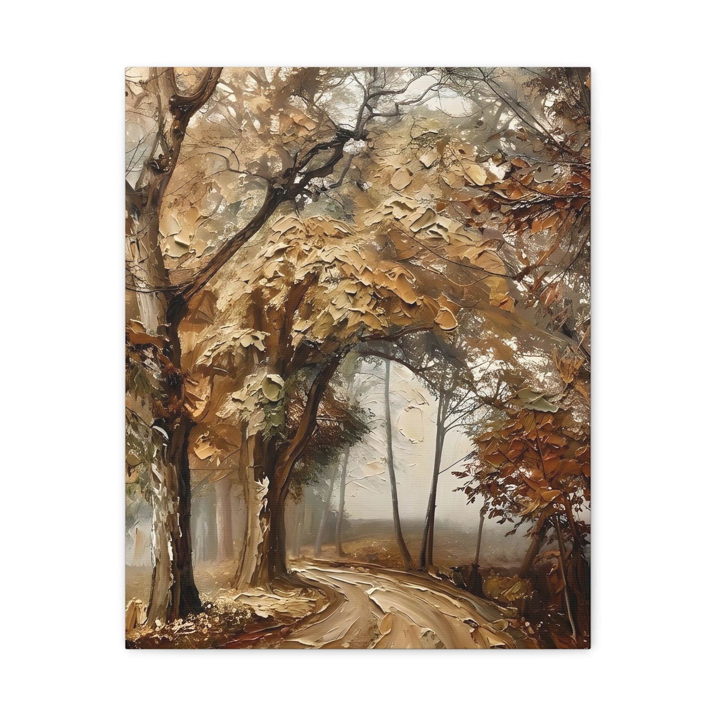 Fine Art Print of "Misty Woodland Trail" Wall Art Rustic Farmhouse Painting