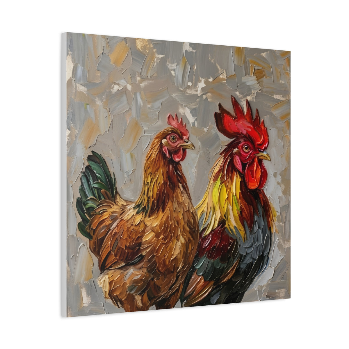Fine Art Print "Farmyard Pair" Museum Supreme Quality