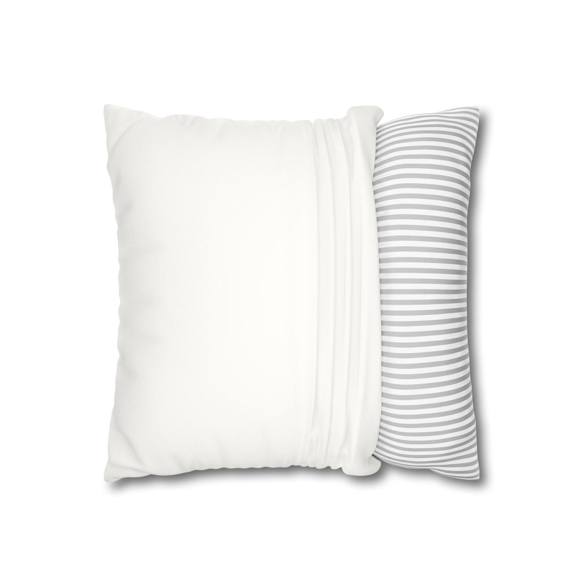 Blue Flowers - Neutral Rustic Coastal Decorative Throw Pillow Cover