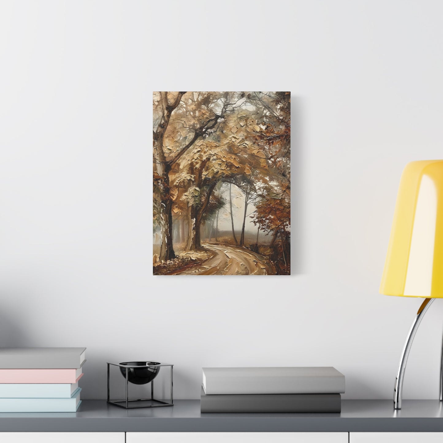 Fine Art Print of "Misty Woodland Trail" Wall Art Rustic Farmhouse Painting