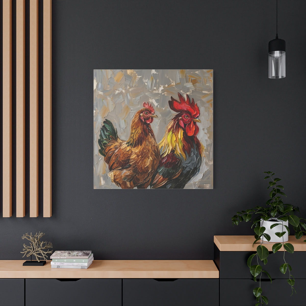 Fine Art Print "Farmyard Pair" Museum Supreme Quality