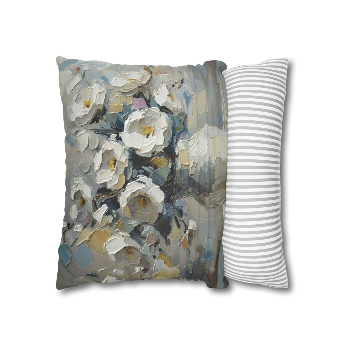 Copy of Windmill Faux Suede Pillowcase — Neutral Rustic Coastal Decorative Throw Pillow Cover