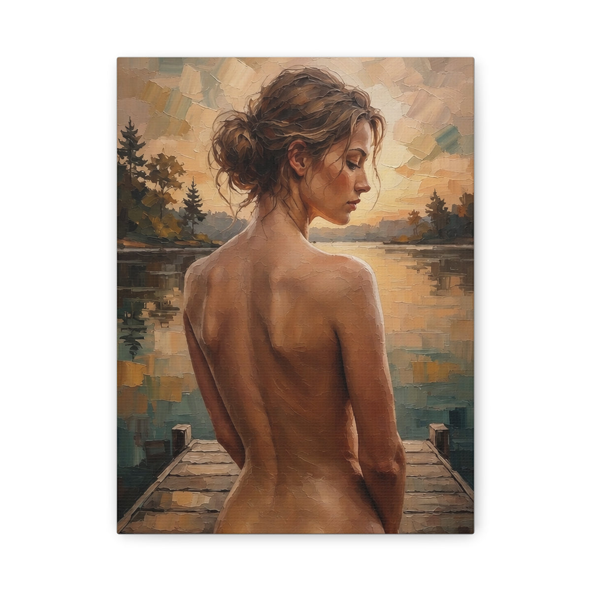Fine Art Print "Golden Stillness" Museum Supreme Quality