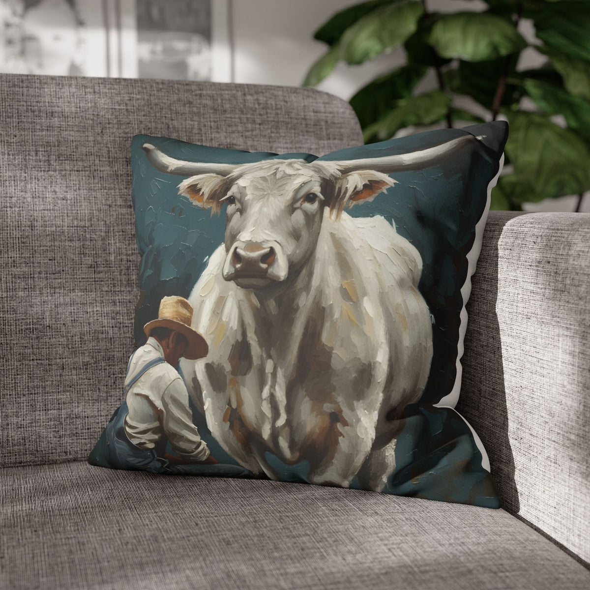 Copy of Copy of Windmill Faux Suede Pillowcase — Neutral Rustic Coastal Decorative Throw Pillow Cover