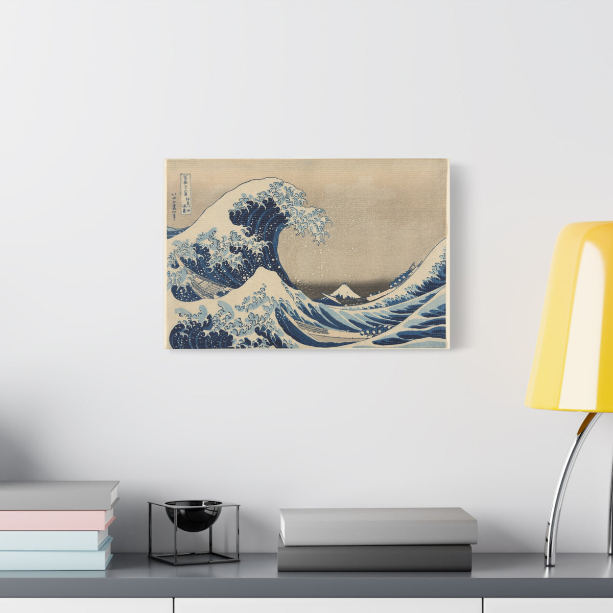 Fine Art Print of "The Great Wave off Kanagawa" by Hokusai Canvas Wall Art Japanese Woodblock Print