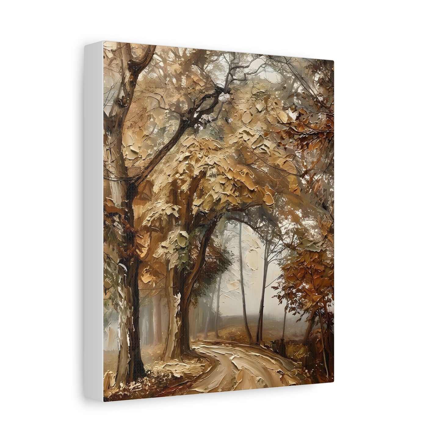 Fine Art Print of "Misty Woodland Trail" Wall Art Rustic Farmhouse Painting