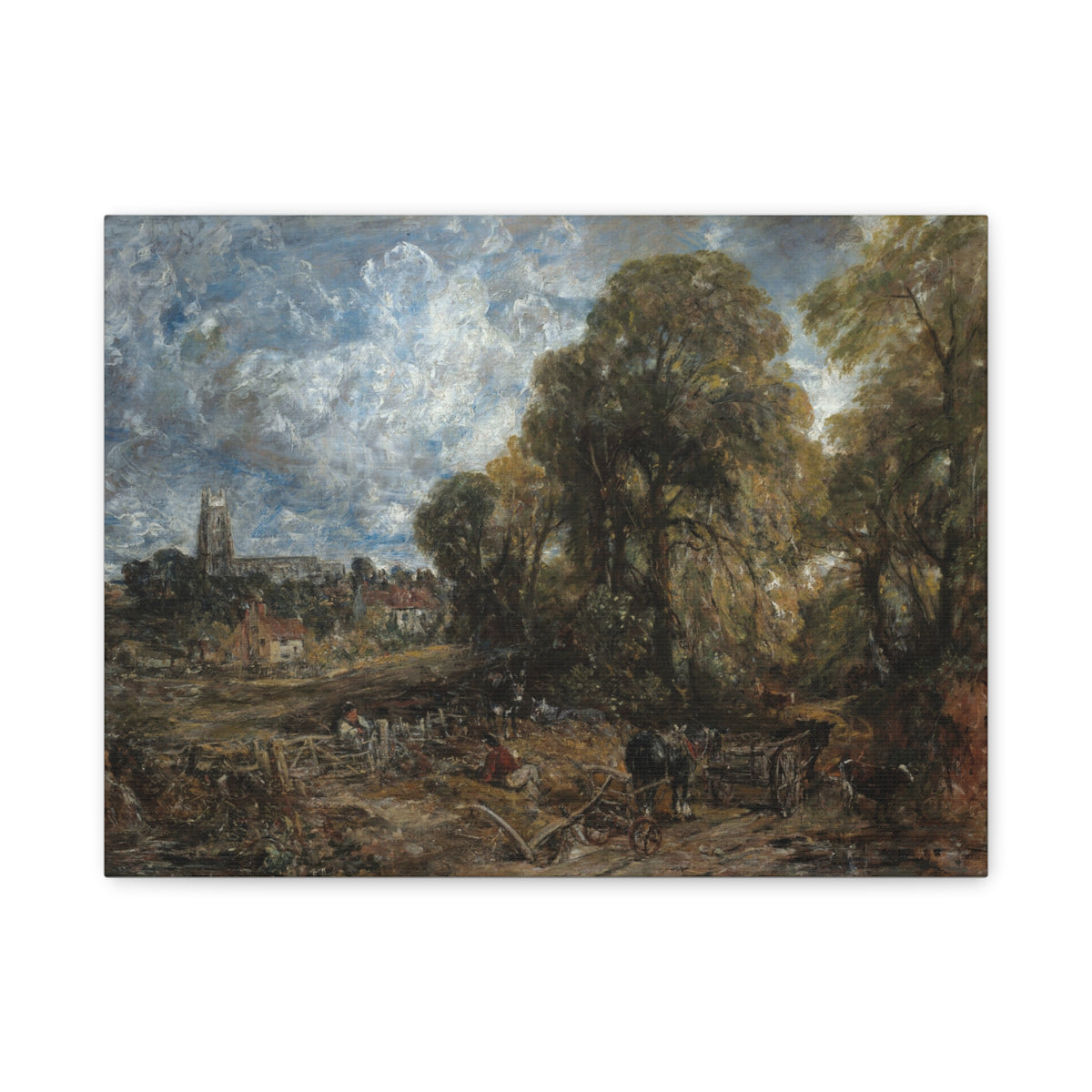 Fine Art Print of "Stoke-by-Nayland" by John Constable Canvas Wall Art Classic Farmhouse Painting