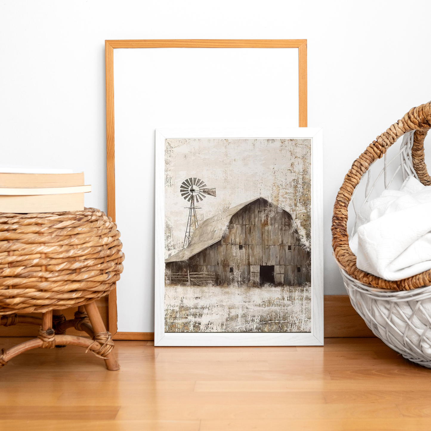 Fine Art Print of "Echoes of the Plains" Wall Art Rustic Farmhouse Painting