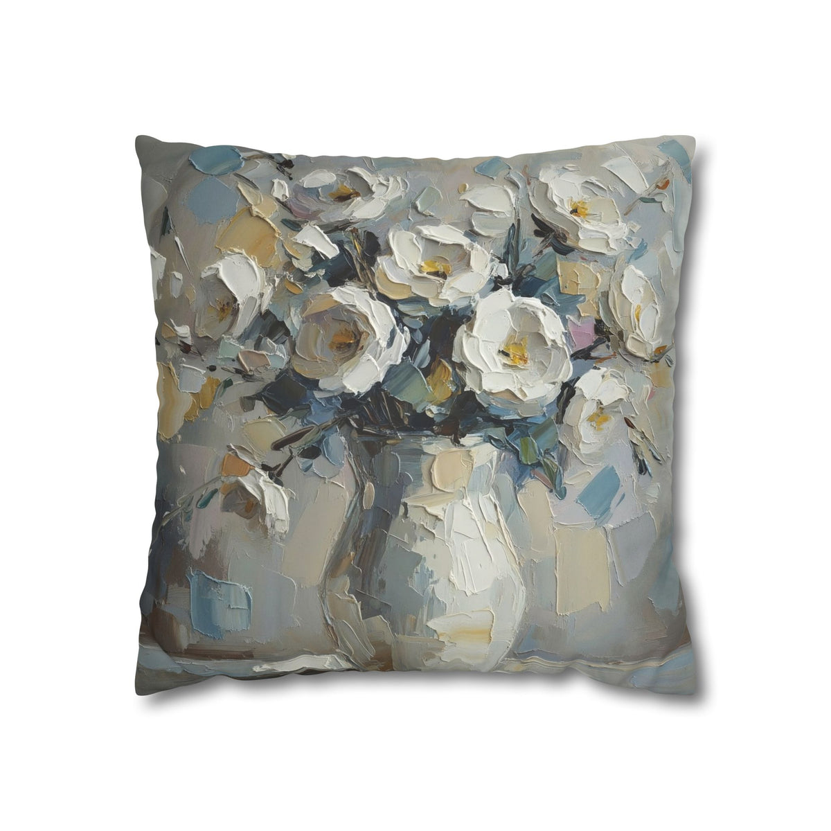 Copy of Windmill Faux Suede Pillowcase — Neutral Rustic Coastal Decorative Throw Pillow Cover