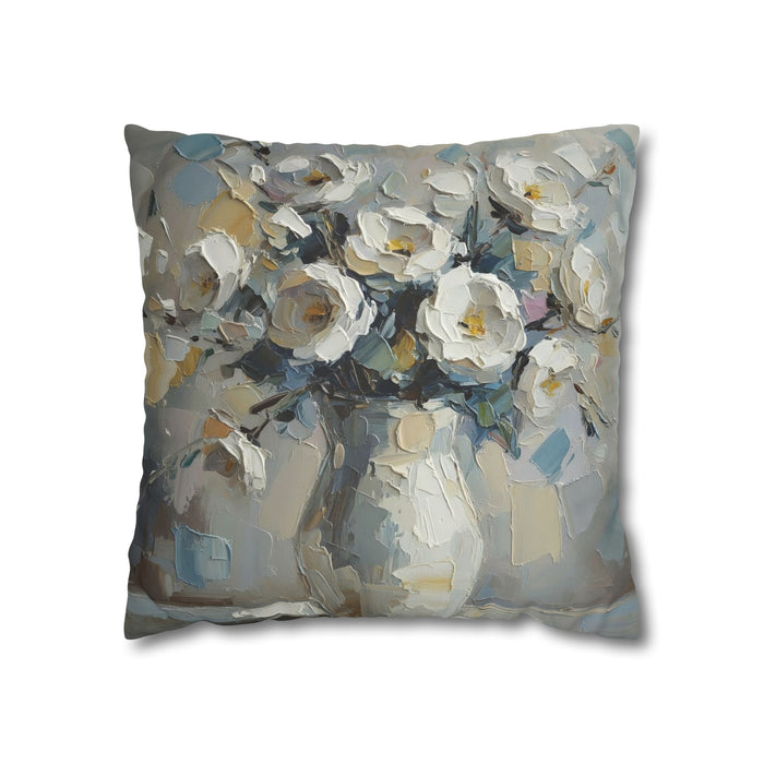 Copy of Windmill Faux Suede Pillowcase — Neutral Rustic Coastal Decorative Throw Pillow Cover