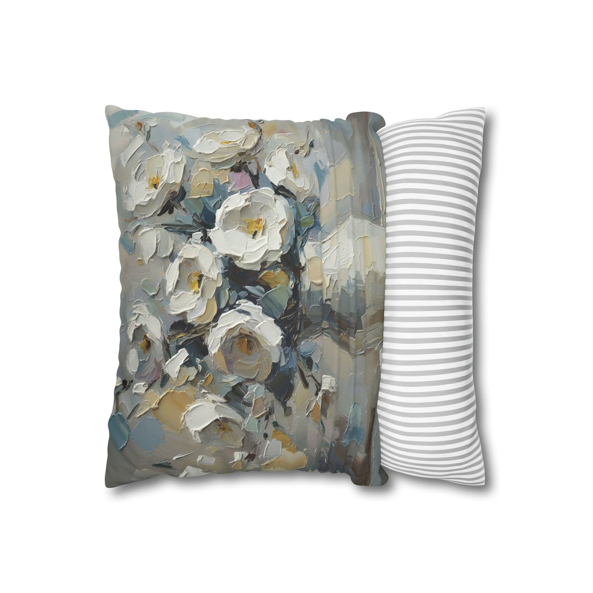 Copy of Windmill Faux Suede Pillowcase — Neutral Rustic Coastal Decorative Throw Pillow Cover