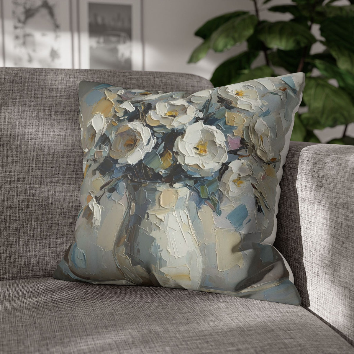 Copy of Windmill Faux Suede Pillowcase — Neutral Rustic Coastal Decorative Throw Pillow Cover