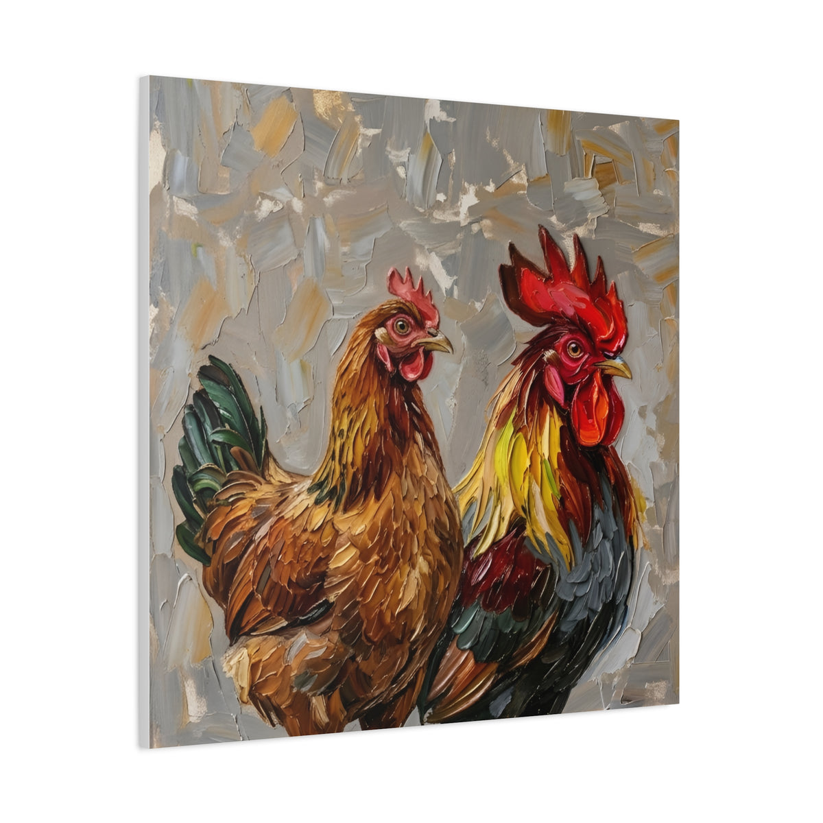 Fine Art Print "Farmyard Pair" Museum Supreme Quality