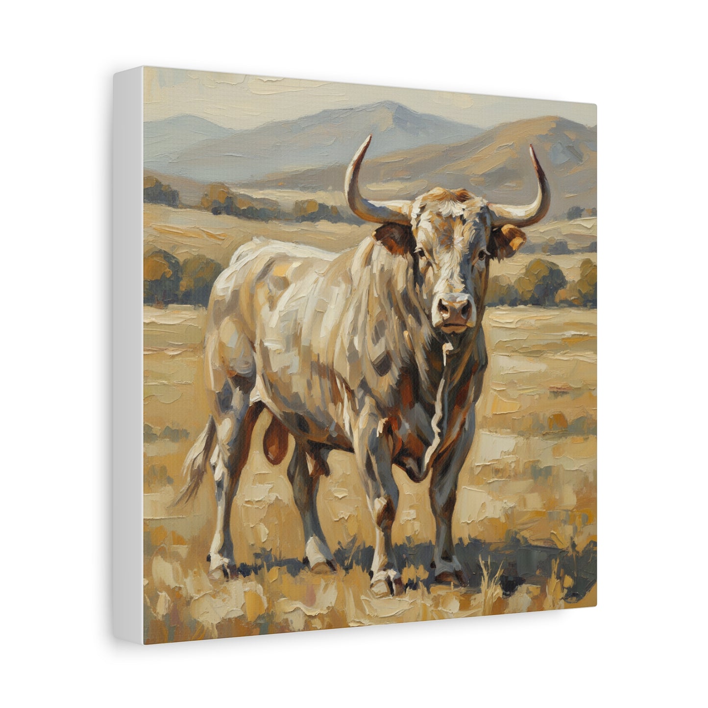Fine Art Print of "The Bull" Wall Art Rustic Farmhouse Painting