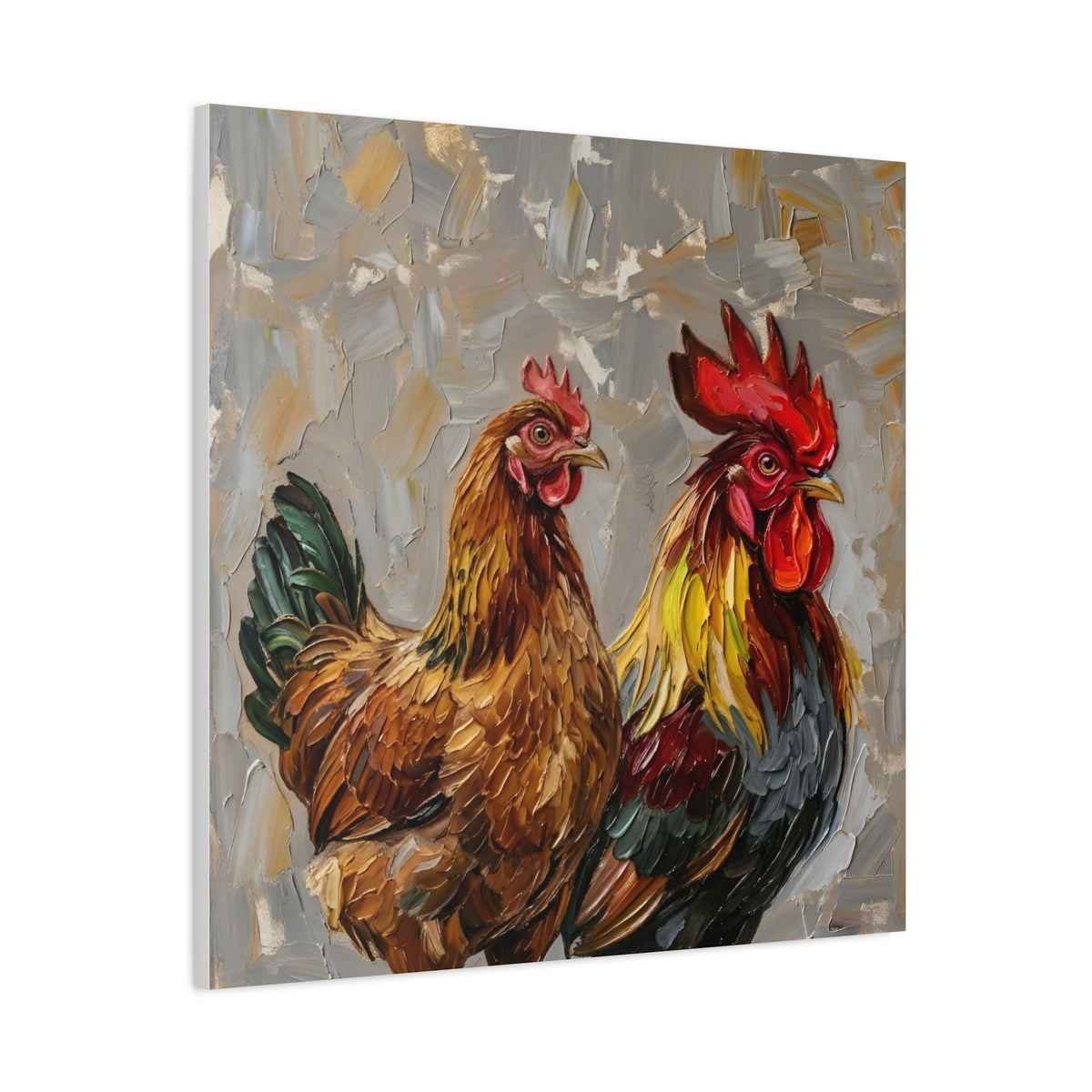Fine Art Print "Farmyard Pair" Museum Supreme Quality