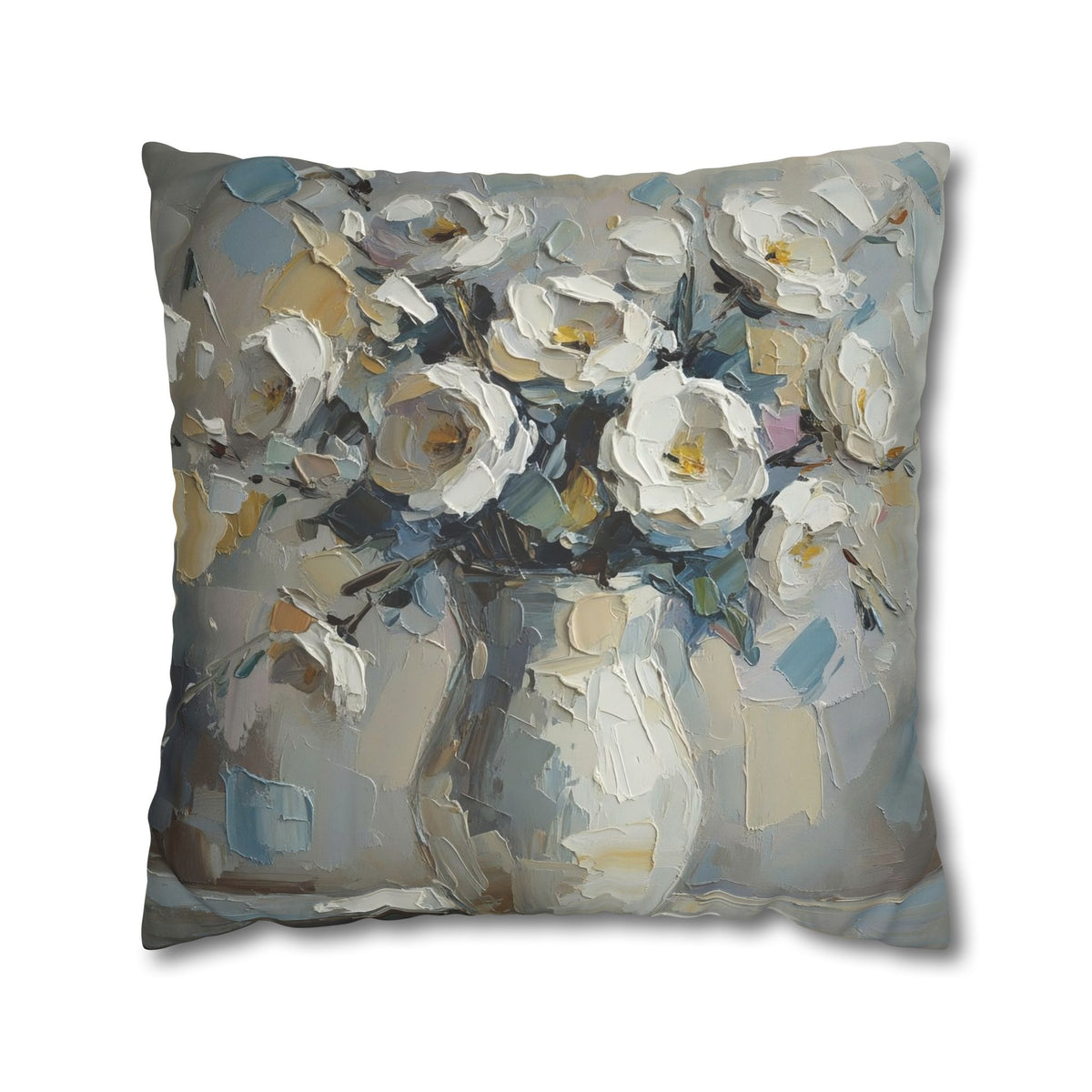Copy of Windmill Faux Suede Pillowcase — Neutral Rustic Coastal Decorative Throw Pillow Cover