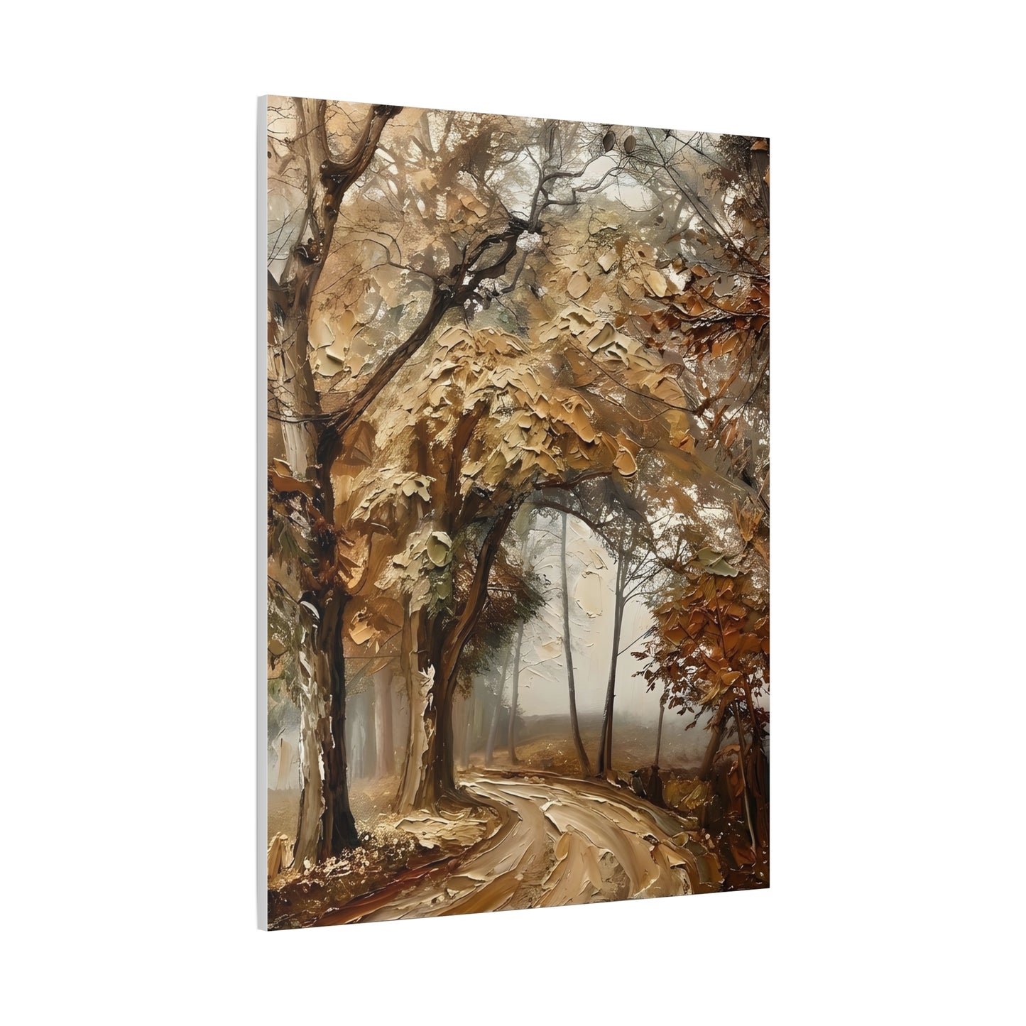 Fine Art Print of "Misty Woodland Trail" Wall Art Rustic Farmhouse Painting