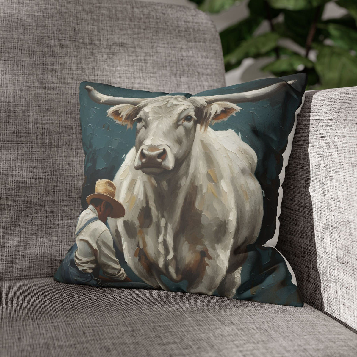 Copy of Copy of Windmill Faux Suede Pillowcase — Neutral Rustic Coastal Decorative Throw Pillow Cover