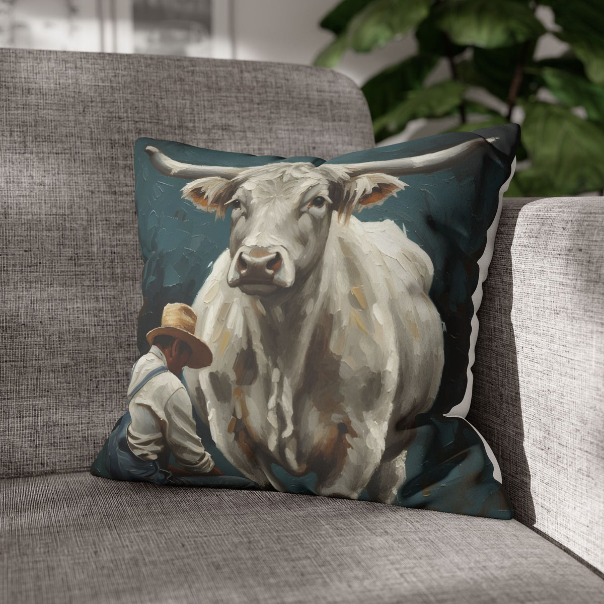 Copy of Copy of Windmill Faux Suede Pillowcase — Neutral Rustic Coastal Decorative Throw Pillow Cover