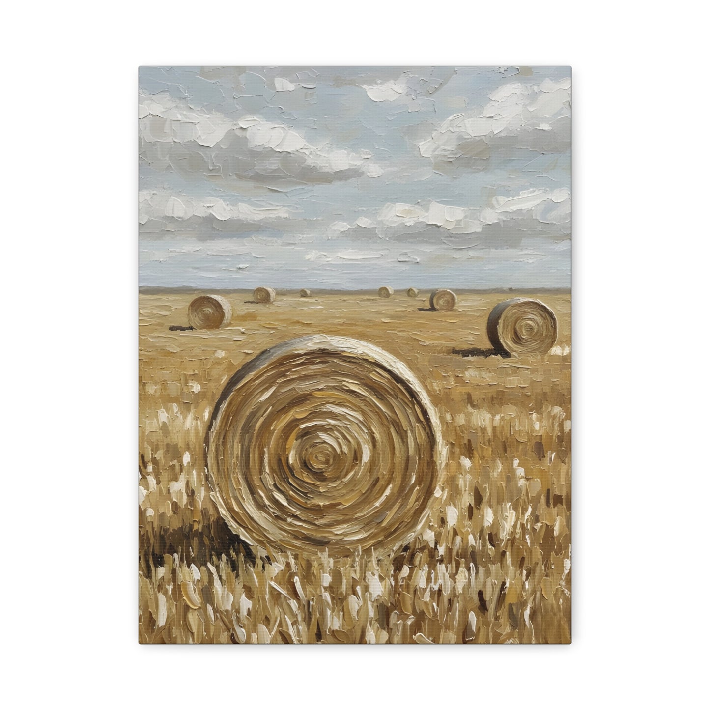 Fine Art Print of "Harvest Fields" Wall Art Rustic Farmhouse Painting