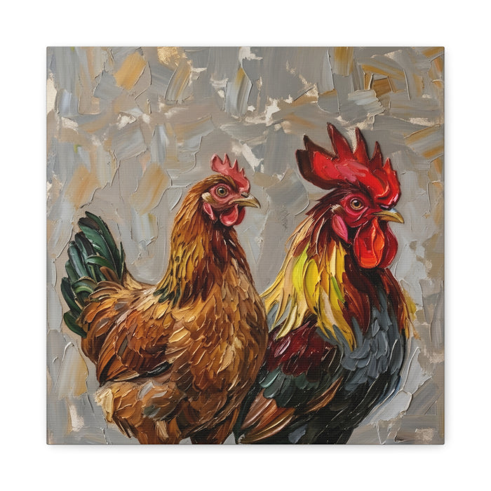 Fine Art Print "Farmyard Pair" Museum Supreme Quality