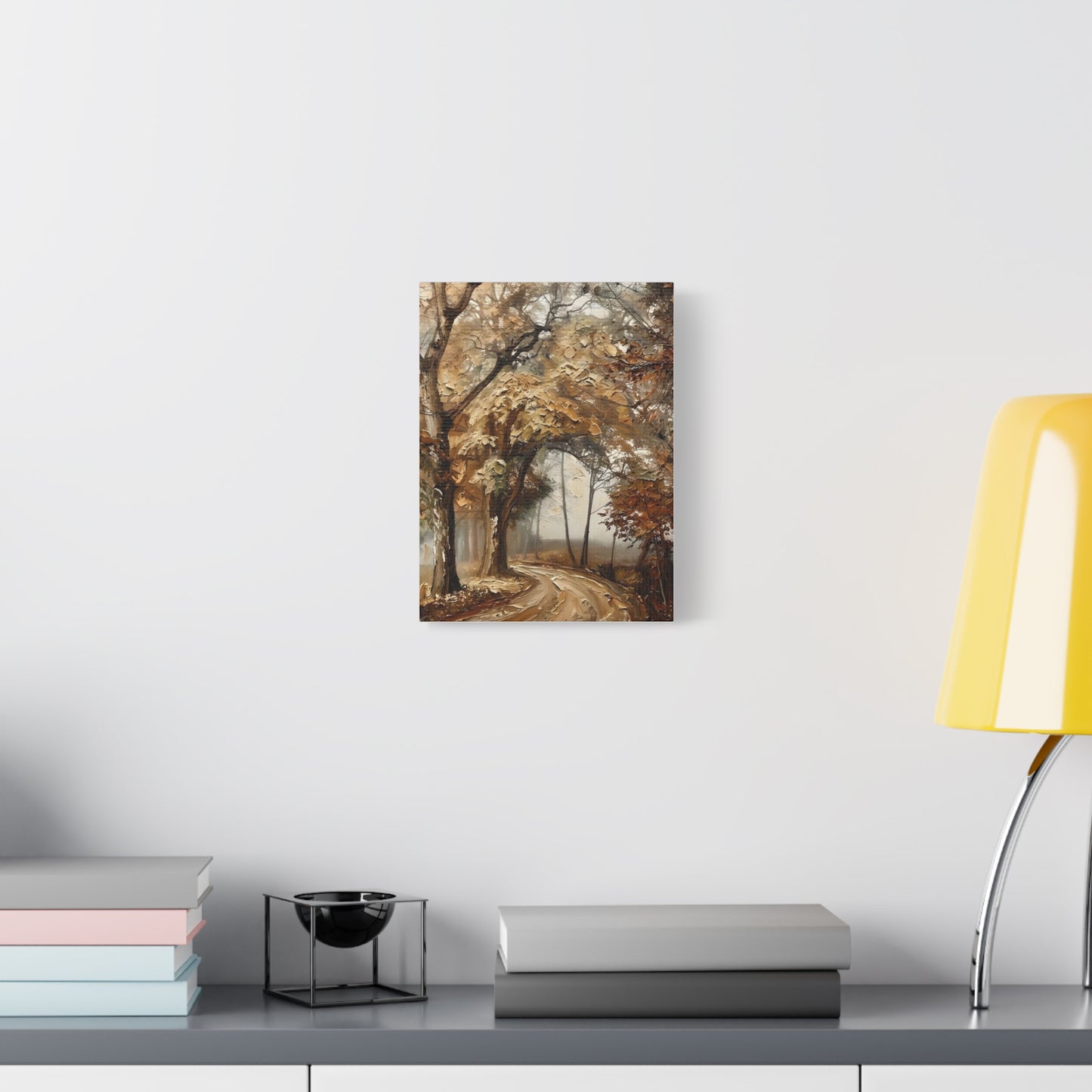 Fine Art Print of "Misty Woodland Trail" Wall Art Rustic Farmhouse Painting
