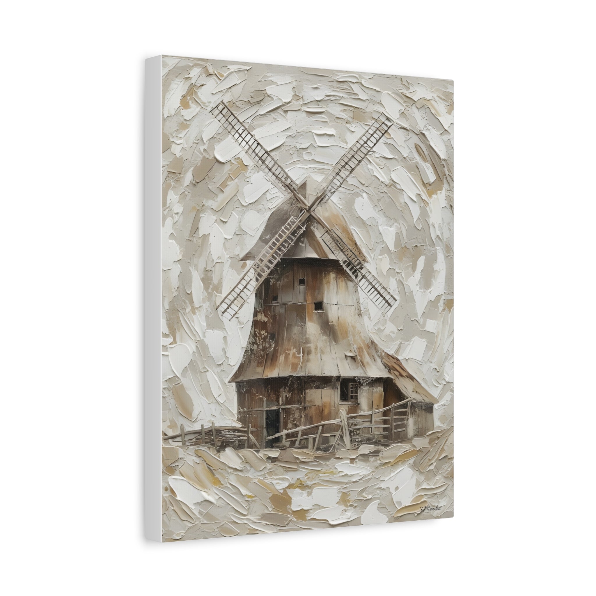 Original The Sentinel of the Plains 60x80cm - Windmill Farmhouse