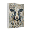 Fine Art Print "Rustic Grace" Original Floral Cow Oil Painting on Canvas (60x80cm)