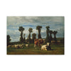 Fine Art Print of "Pasture in Normandy" by Constant Troyon Canvas Wall Art Classic Farm Painting