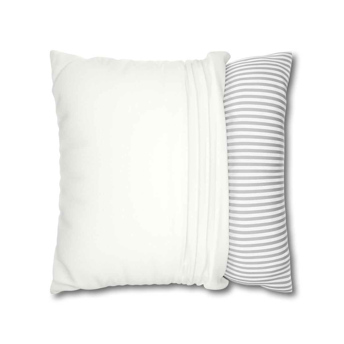 Blue Flowers - Neutral Rustic Coastal Decorative Throw Pillow Cover