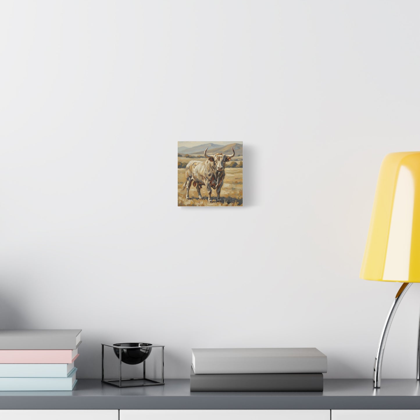 Fine Art Print of "The Bull" Wall Art Rustic Farmhouse Painting
