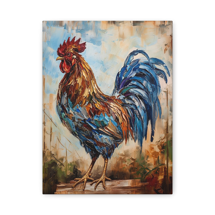 Fine Art Print "Bluecrest Rooster" Museum Supreme Quality