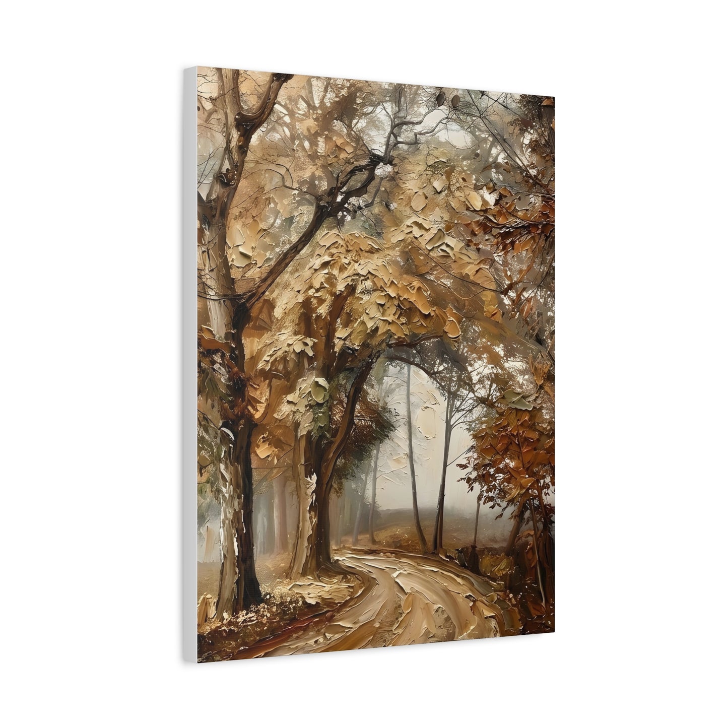 Fine Art Print of "Misty Woodland Trail" Wall Art Rustic Farmhouse Painting