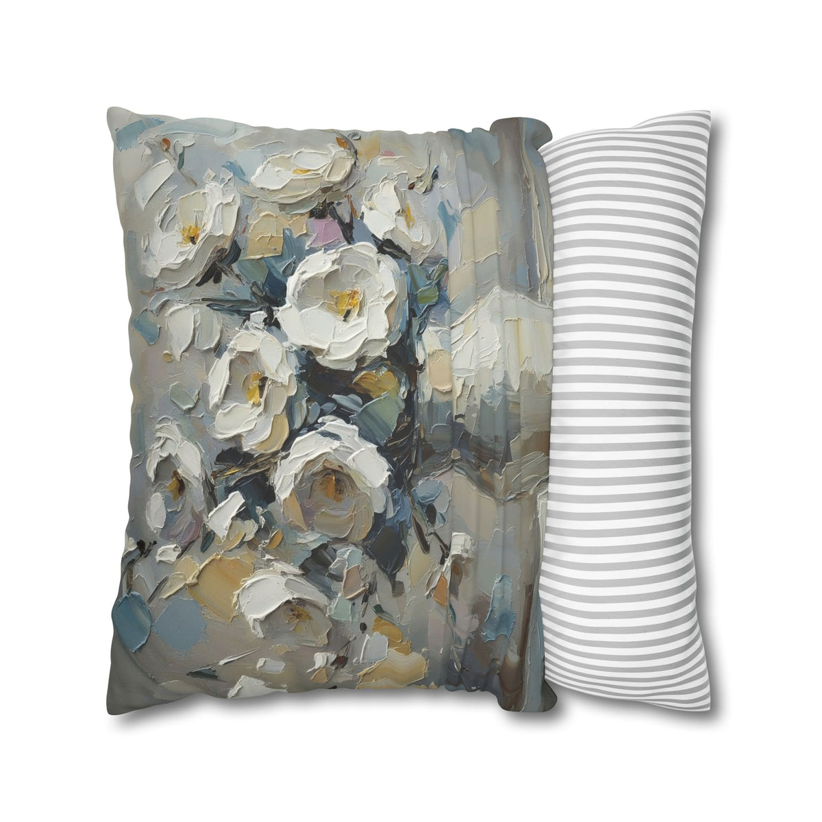 Copy of Windmill Faux Suede Pillowcase — Neutral Rustic Coastal Decorative Throw Pillow Cover