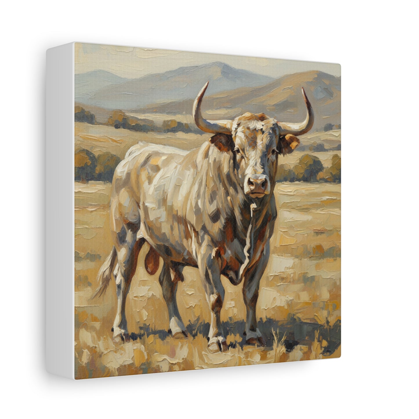 Fine Art Print of "The Bull" Wall Art Rustic Farmhouse Painting