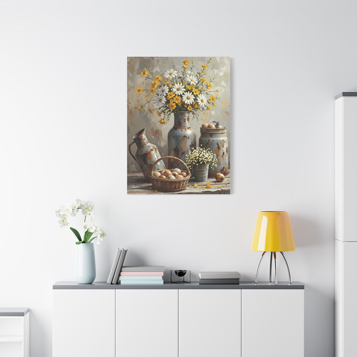 Fine Art Print of "Rustic Harvest Still Life" Wall Art Rustic Farmhouse Painting
