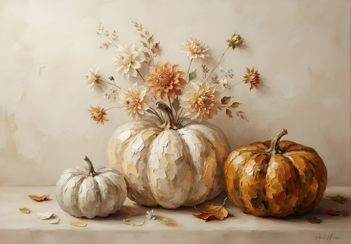 Fine Art Print "Pumpkin Blossoms" Museum Supreme Quality