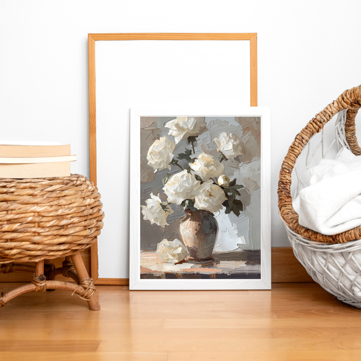 Original Acrylic on Canvas "Fallen Petal Serenity" 60x80cm